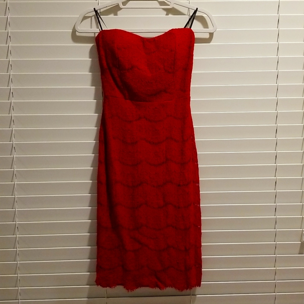 🌹Strapless Lace Dress